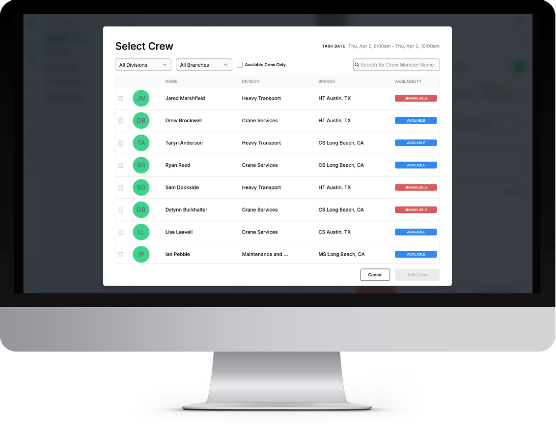 User availability