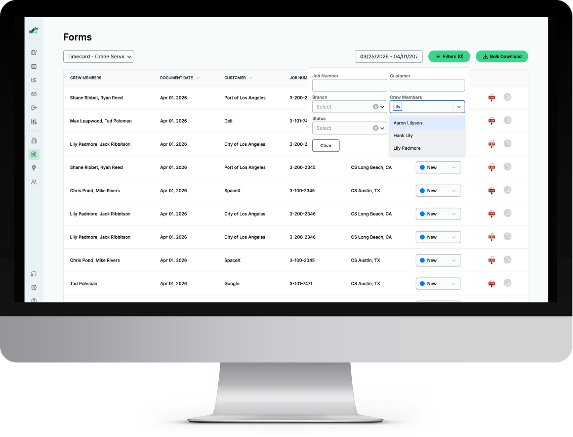 Searchable Filters